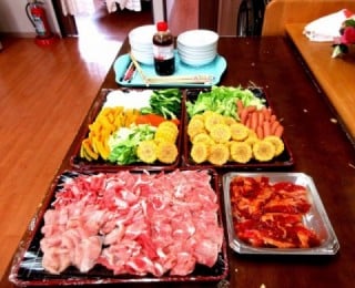 父の日　もくれんユニットの昼食
